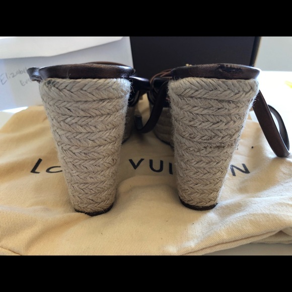 Louis Vuitton Wedges Sz.38.5 excellent condition - Picture 6 of 8
